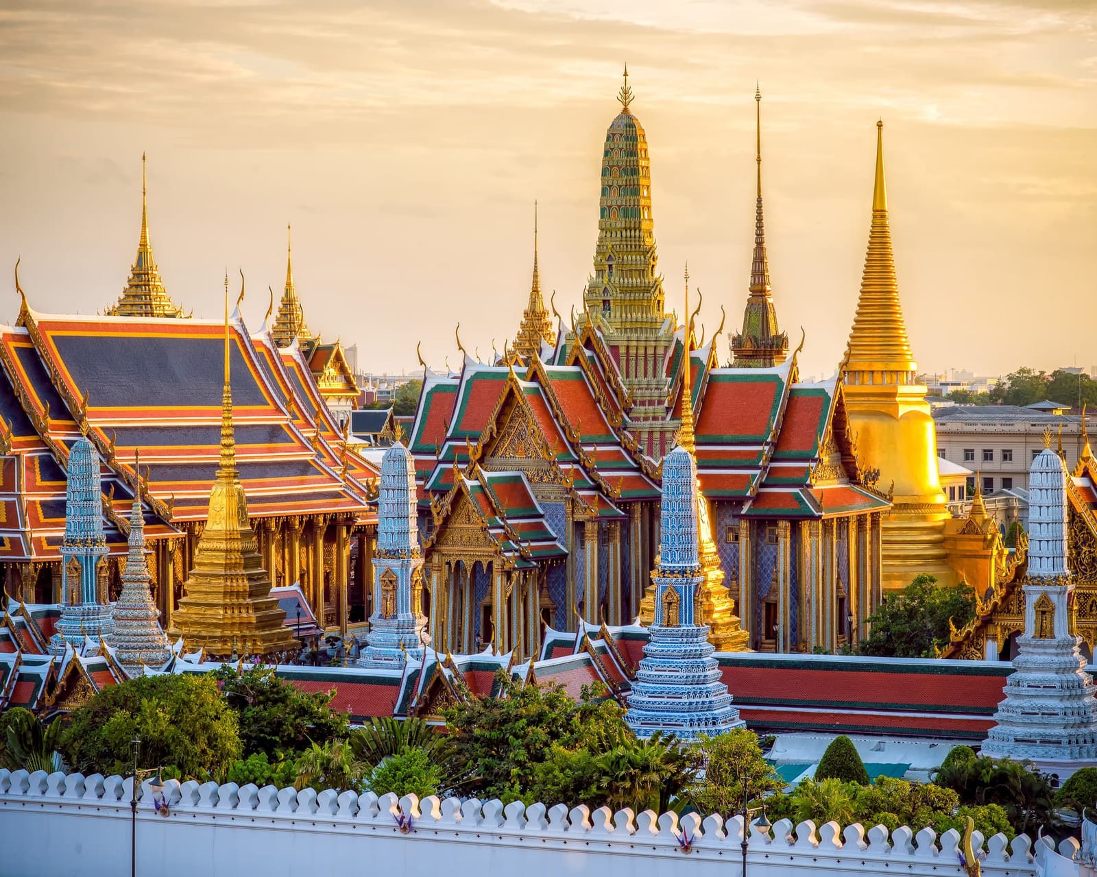 Gran Palacio de Bangkok con sus techos dorados
